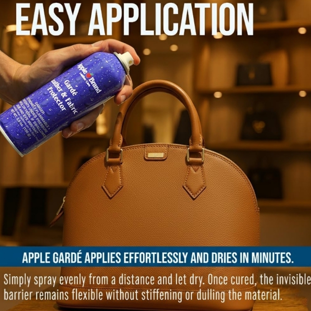 Apple Leather & Fabric Protector Spray - Blue & Black - Picture 3 of 3